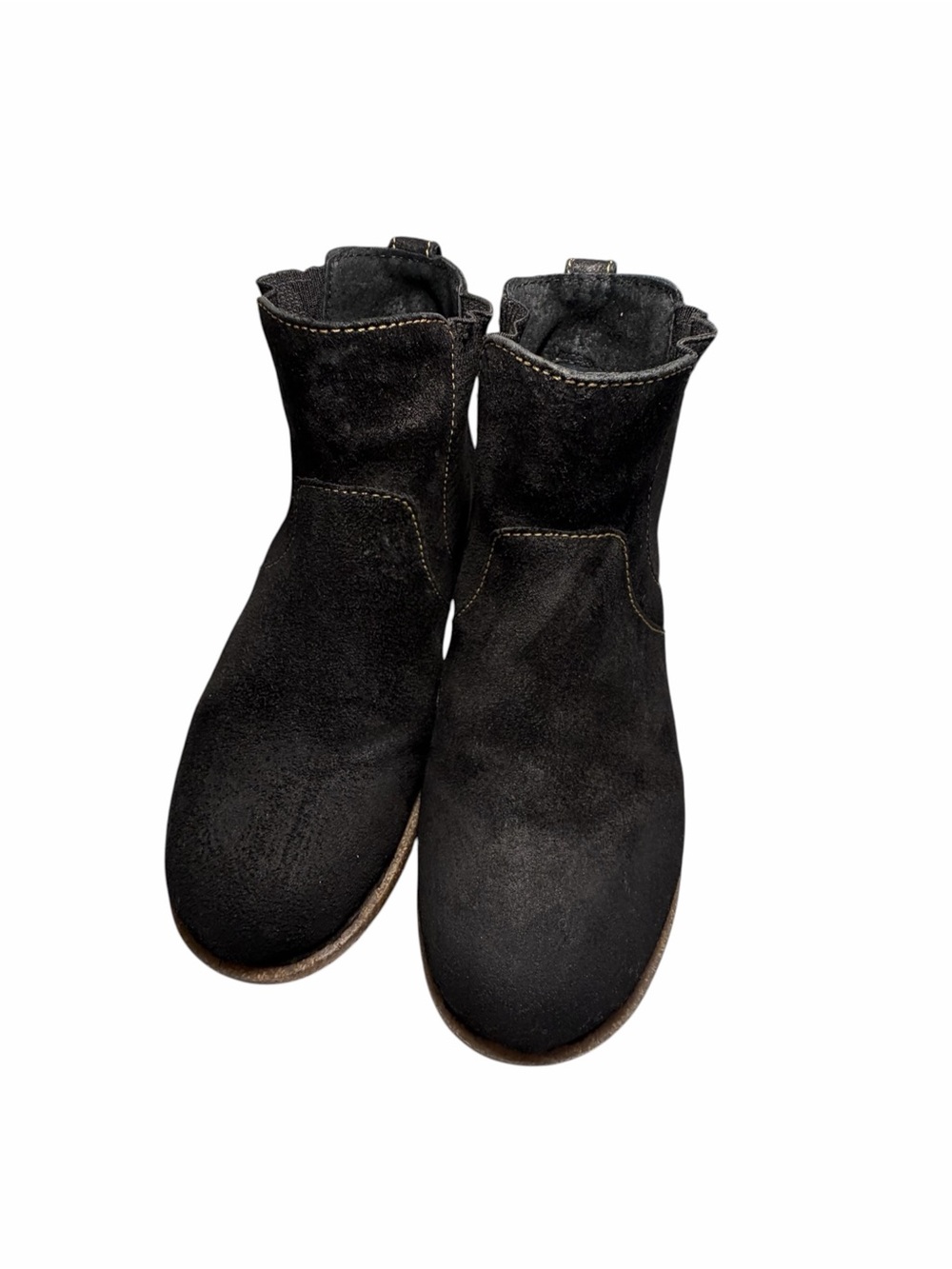 Born Talyn Black Distressed Bootie Size 10 Chelsea Boot Leather Comfort Causal
